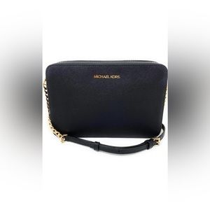 Michael Kors Jet Set Large Saffiano Leather Crossbody Bag